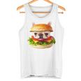 面白いtシャツ フレンチブルドッグ 犬 ハンバーガー メンズ グッズ かわいい おもしろ 面白い 服 ネタ 長袖tシャツ タンクトップ