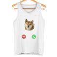 面白いtシャツ 柴犬 着信 イヌ わんこ メンズ 犬好き グッズ かわいい おもしろ 面白い 服 ネタ 長袖tシャツ タンクトップ