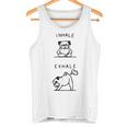 面白いtシャツ 面白いパグヨガのポーズ パグ好きなパグの飼い主さん タンクトップ