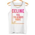 面白いセリーヌ 面白いセリーヌ 名前 誕生日シャツ ギフト タンクトップ