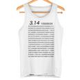 （背中側 バックプリント）314 円周率 パイ《数学》【変なtシャツ屋さん】理数系 数字 メッセージ 面白い タンクトップ