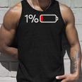 1バッテリー – 1バッテリー I 面白い 低エネルギーパーセント タンクトップ 彼への贈り物