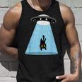 Alien Cat Abduction Ufo Cat Alien Abduction タンクトップ 彼への贈り物