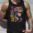 Anime Manga Motivo Colorido Arte Anime Camiseta sin mangas Regalos para él