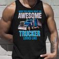 Awesome Trucker セミトラックドライバー ビッグリグ トラッカー タンクトップ 彼への贈り物