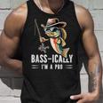 Bass-Ically I'm A Pro バスフィッシングアパレル メンズ キッズ タンクトップ 彼への贈り物