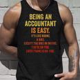 Being An Accountant Is Easy Accounting Cpaグラフィック タンクトップ 彼への贈り物