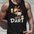Bock Auf Dart ヤギとビールジョッキ 面白いダーツプレーヤー タンクトップ 彼への贈り物