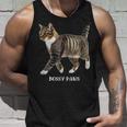 Bossy Paws 猫好き キジトラ白 猫ネタ 猫しもべ ツンデレ 猫飼い 猫オーナー 猫依存症 おもしろ タンクトップ 彼への贈り物