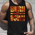 Burnit Down Fire Flames タンクトップ 彼への贈り物
