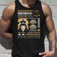 Camisa Japonesa Geisha Asiática Camiseta sin mangas Regalos para él