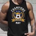 Champion Are Born In May フットボール サッカーボール 誕生日プレゼント 長袖tシャツ タンクトップ 彼への贈り物