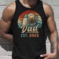 Dad Est 2026 年のパパ 初めての父の日 若いパパ 新しいパパ タンクトップ 彼への贈り物