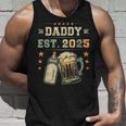 Daddy Est 2025 年のパパ 初めての父の日 新しい父親 若い父親 タンクトップ 彼への贈り物