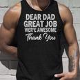 Dear Dad Great Job Were Awesome 父の日 タンクトップ 彼への贈り物