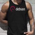 Debian Linux Tux プラグインプログラマー タンクトップ 彼への贈り物