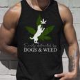 Dog And Weed ファニーマリファナtシャツ タンクトップ 彼への贈り物