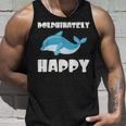 Dolphinately Happy ドルフィンズ イルカ 哺乳類 海 Dolphin ドルフィン タンクトップ 彼への贈り物