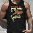 Don't Be A Dumb Bass 面白いバス釣りジョーク タンクトップ 彼への贈り物
