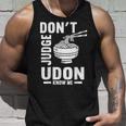Don't Judge Me うどん Know Me おもしろ 日本食品 みそ麺 タンクトップ 彼への贈り物