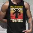 Easy Distracted By Trilobites Trilobite Lover タンクトップ 彼への贈り物