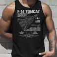 F-14 Tomcat 戦闘機 ジェット仕様 軍用飛行機 F14 Tomcat タンクトップ 彼への贈り物