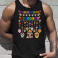 Fun Dia De Los Muertos メキシコシュガースカル タンクトップ 彼への贈り物