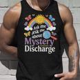 Ask Me About My Mystery Discharge アダルトユーモアジョーク タンクトップ 彼への贈り物