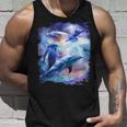 Galaxy Dolphin 宇宙のイルカ タンクトップ 彼への贈り物