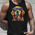 Golden Retriever Lovers カラフル 面白い ゴールデンレトリバー タンクトップ 彼への贈り物