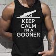 Gooner フットボールファン Keep Calm Gooner アーセナルギフト タンクトップ 彼への贈り物