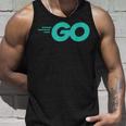 Goロゴ付きのgoプログラミング言語golang開発者 タンクトップ 彼への贈り物