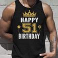 Happy 51St Birthday アイデア 51歳 男女用 タンクトップ 彼への贈り物