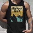 Huntington Beachurf City California アンティーク調サーフィン タンクトップ 彼への贈り物