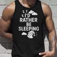 I'd Rather Beleeping leep Quote タンクトップ 彼への贈り物