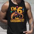 I'm 6 And Crushing It モンスタートラック 誕生日 タンクトップ 彼への贈り物