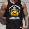 I'm Into Fitness Fit'ness Taco In My Mouth ジム おもしろタコス タンクトップ 彼への贈り物