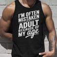 I'm Often Mistaken For An Adult Because Of My Age タンクトップ 彼への贈り物