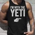 I'm With The Yeti お揃いのyetiコスチュームシャツ タンクトップ 彼への贈り物