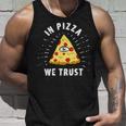 In Pizza We Trust Alleeing Eye Illuminati Faith タンクトップ 彼への贈り物