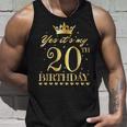 It's My 20Th Birthday Party ケーキ お祝い 楽しい20年 タンクトップ 彼への贈り物
