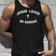 Jesus Loves Uk Garage タンクトップ 彼への贈り物
