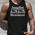 Junglist Movement ジャングルドラムとバスミュージックデザイン タンクトップ 彼への贈り物