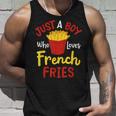 Just A Boy Who Loves French Fries フライドポテト じゃがいも ヴィーガン タンクトップ 彼への贈り物