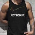 Just Hodl It、クリプトシャツ、暗号通貨、ビットコイン、ドッジ タンクトップ 彼への贈り物