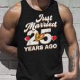 Just Married 25 Years Ago シルバーウェディング タンクトップ 彼への贈り物