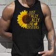 I Just Really Love Oysters ギフト レディース メンズ Mollusc ひまわり タンクトップ 彼への贈り物