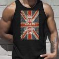 Keep Calm And Carry On Uk Flag タンクトップ 彼への贈り物