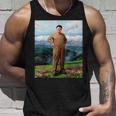 Kim Jong Il Kim Jong Un Humour North Korea タンクトップ 彼への贈り物