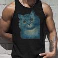 L Wain作 青い猫 タンクトップ 彼への贈り物